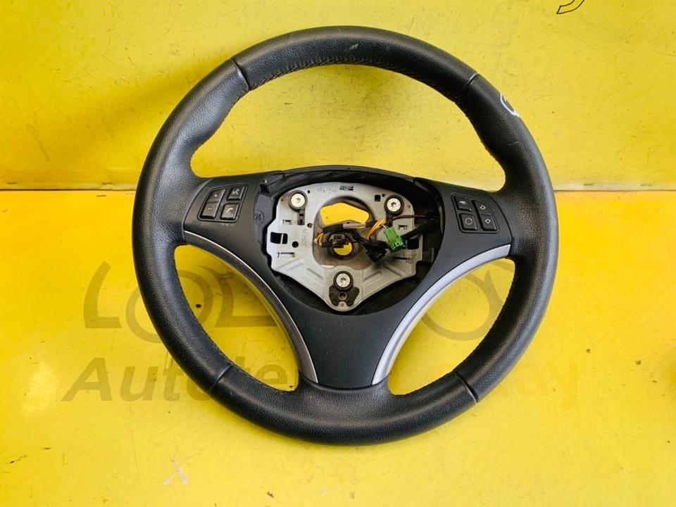 BMW E81 E87 E90 E91 E92 Leder Lenkrad Schwarz Original ✅